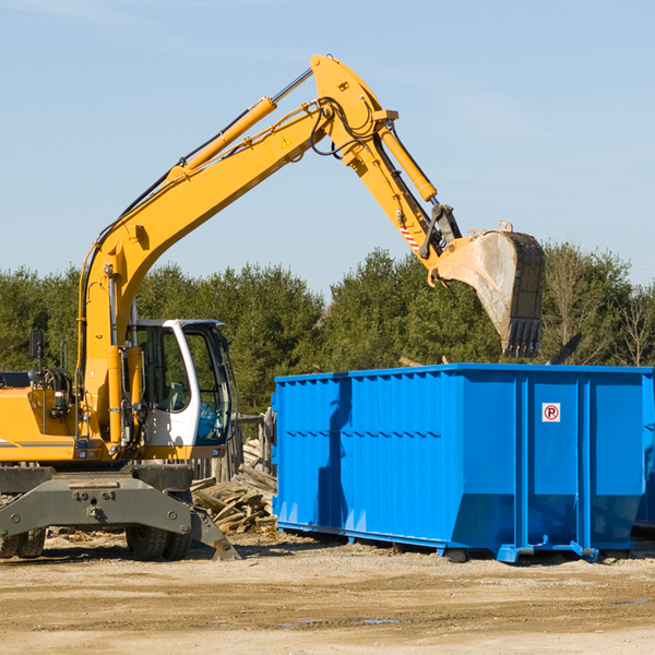 are there any restrictions on where a residential dumpster can be placed in Shirley IL